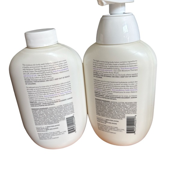 Avon Moisture Therapy Balance and Soothe Set - body wash and lotion NWT - Picture 2 of 2